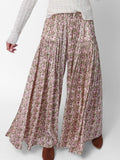 Margaux Wide Leg Pants - Cream Vine Floral