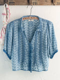 Annie Cotton Eyelet Top - Denim