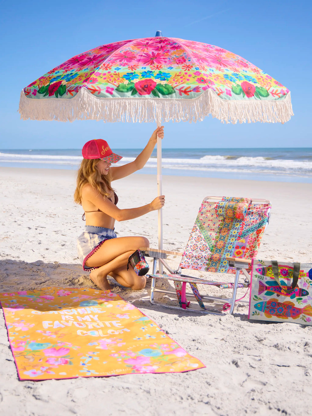 Double-Sided Microfiber Beach Towel - Sunshine Is My Favorite Color