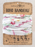 Full Boho Bandeau® Headband - Heirloom Cross Stitch Ivory