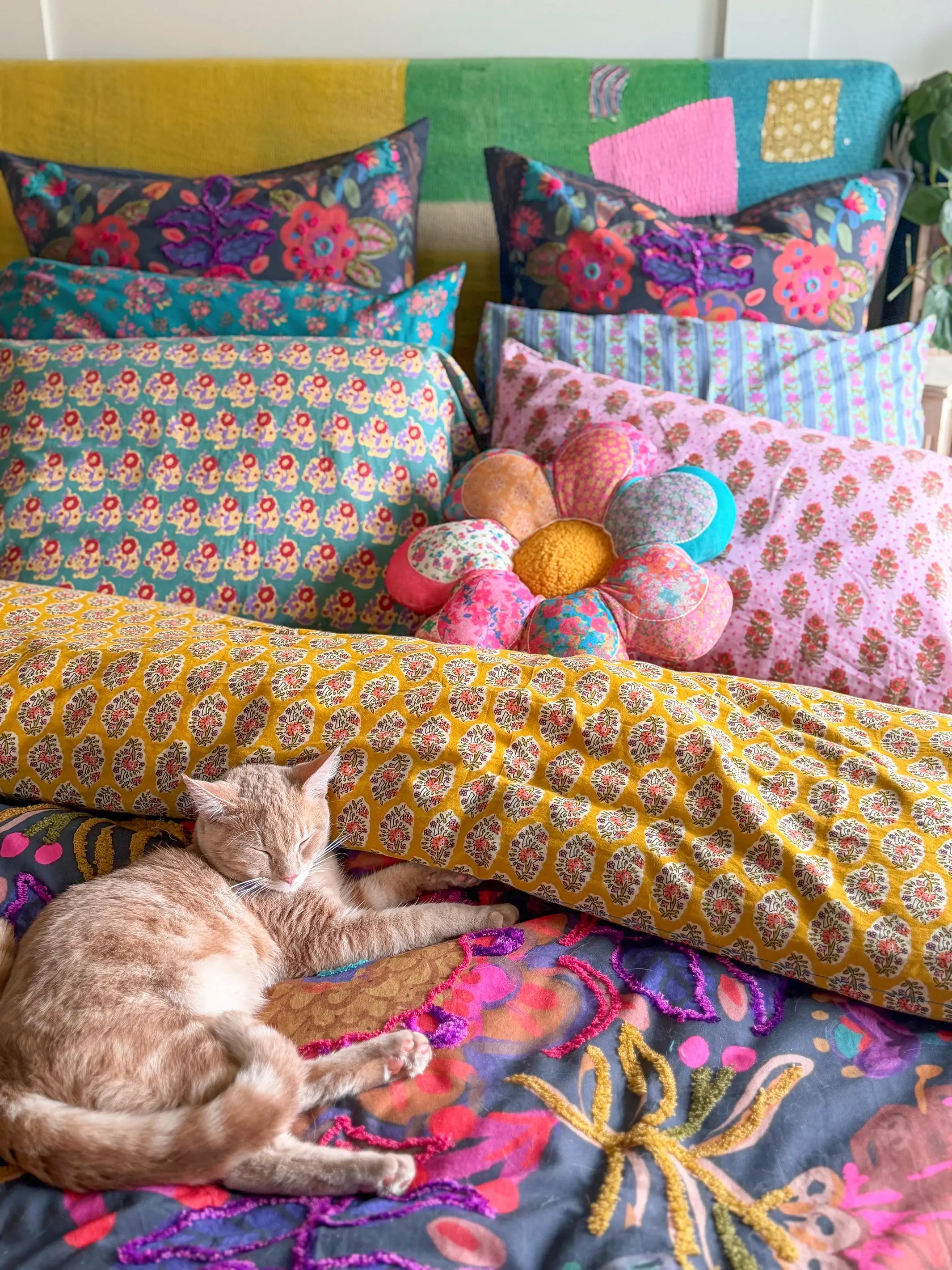 Mix & Match Cotton Flat Sheet - Golden Marigold