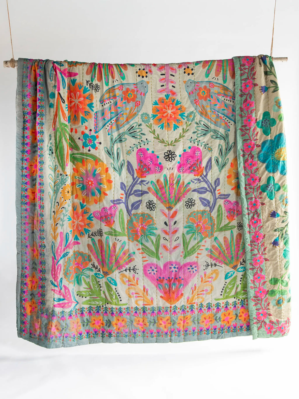 Bungalow Reversible Cotton Quilt - Free Spirit
