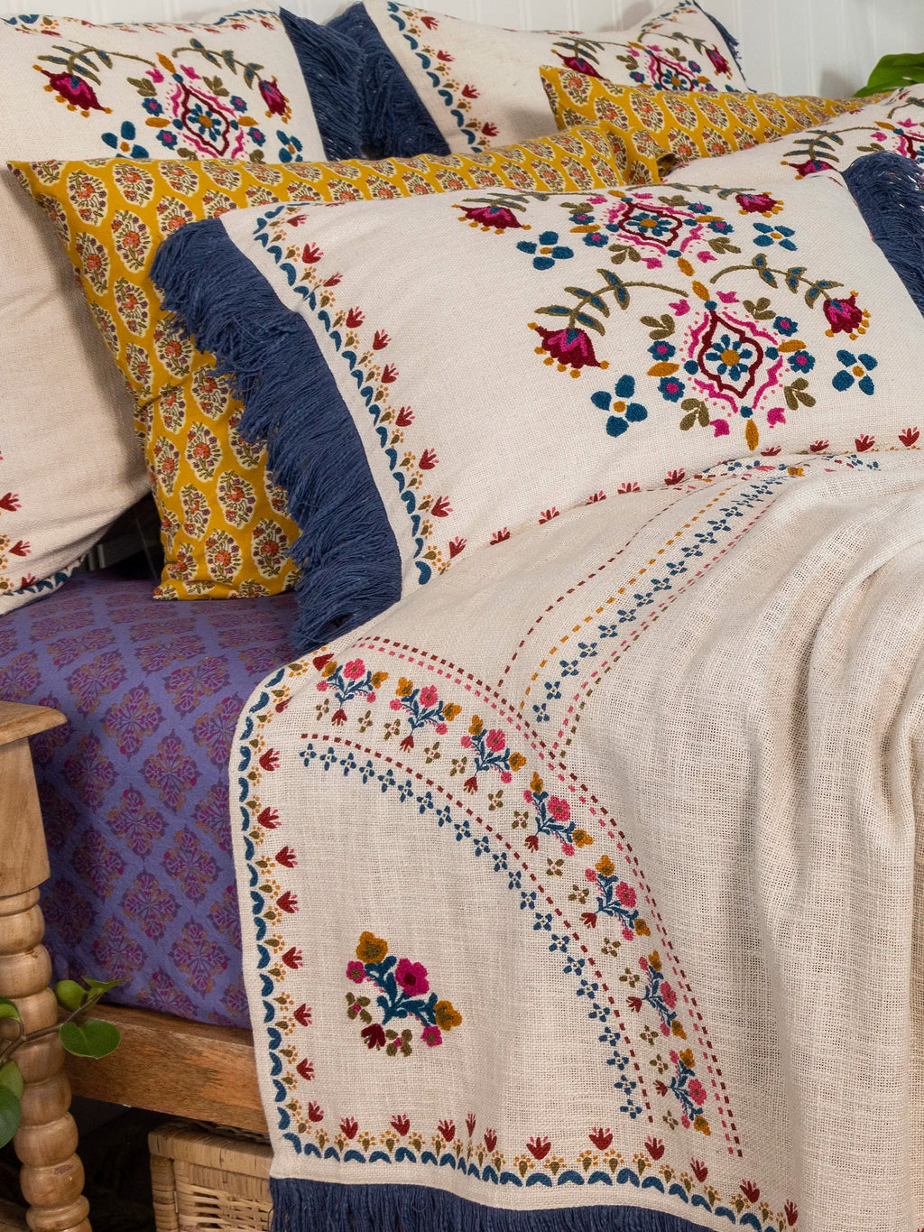 Mix & Match Cotton Pillowcase, Single - Golden Marigold