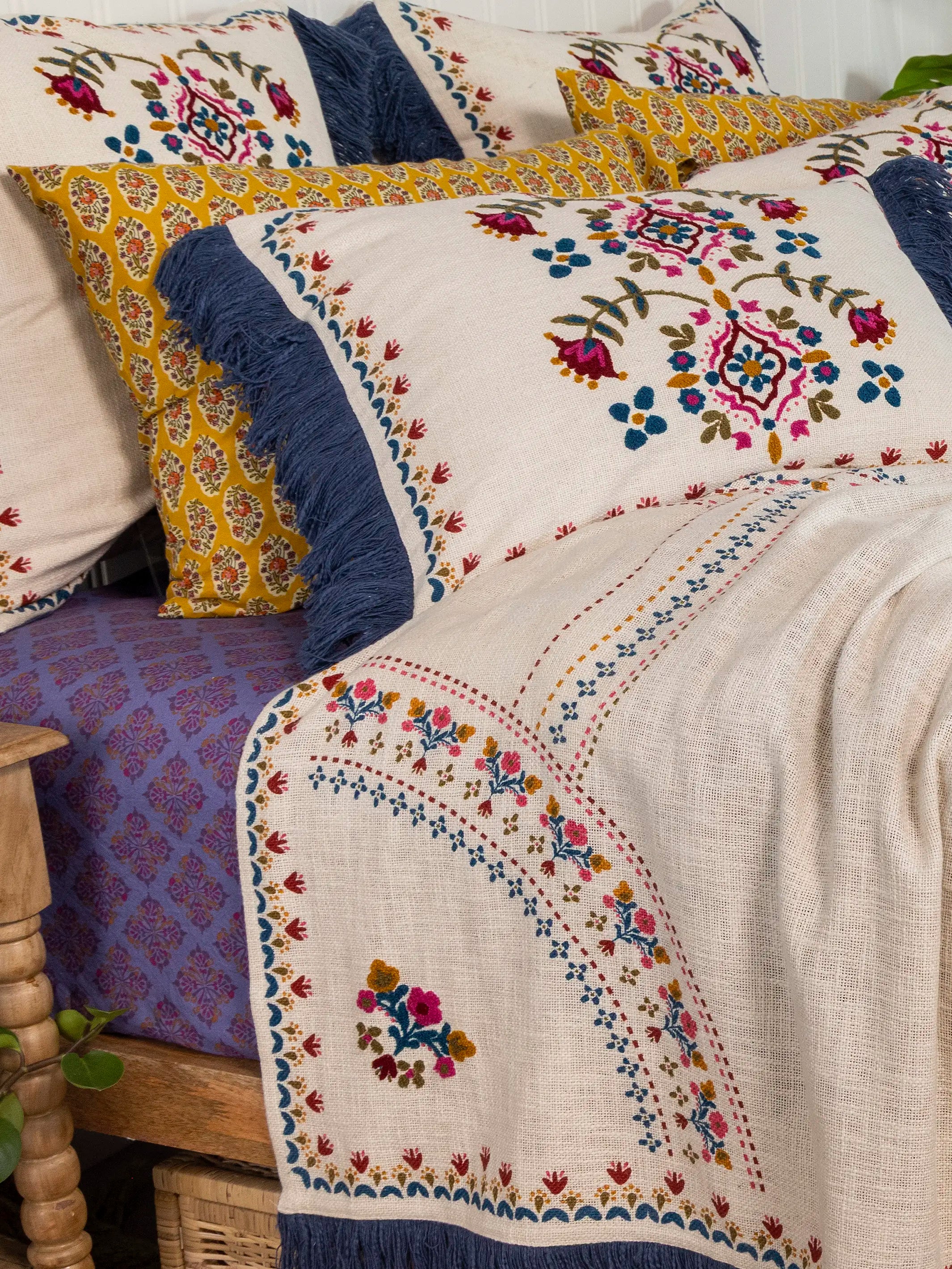 Mix & Match Cotton Pillowcase, Single - Golden Marigold