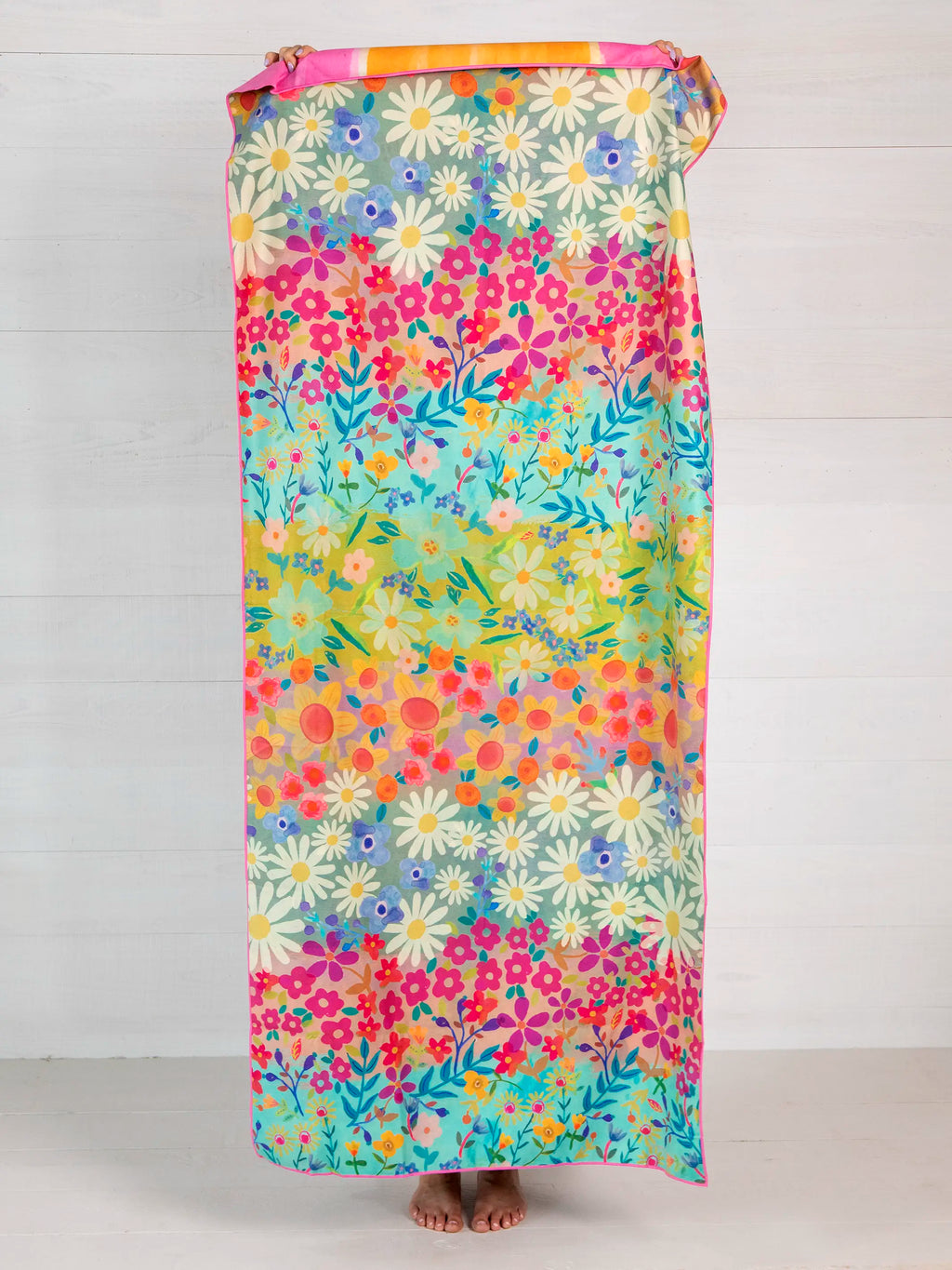 Double-Sided Microfiber Beach Towel - Happy Place