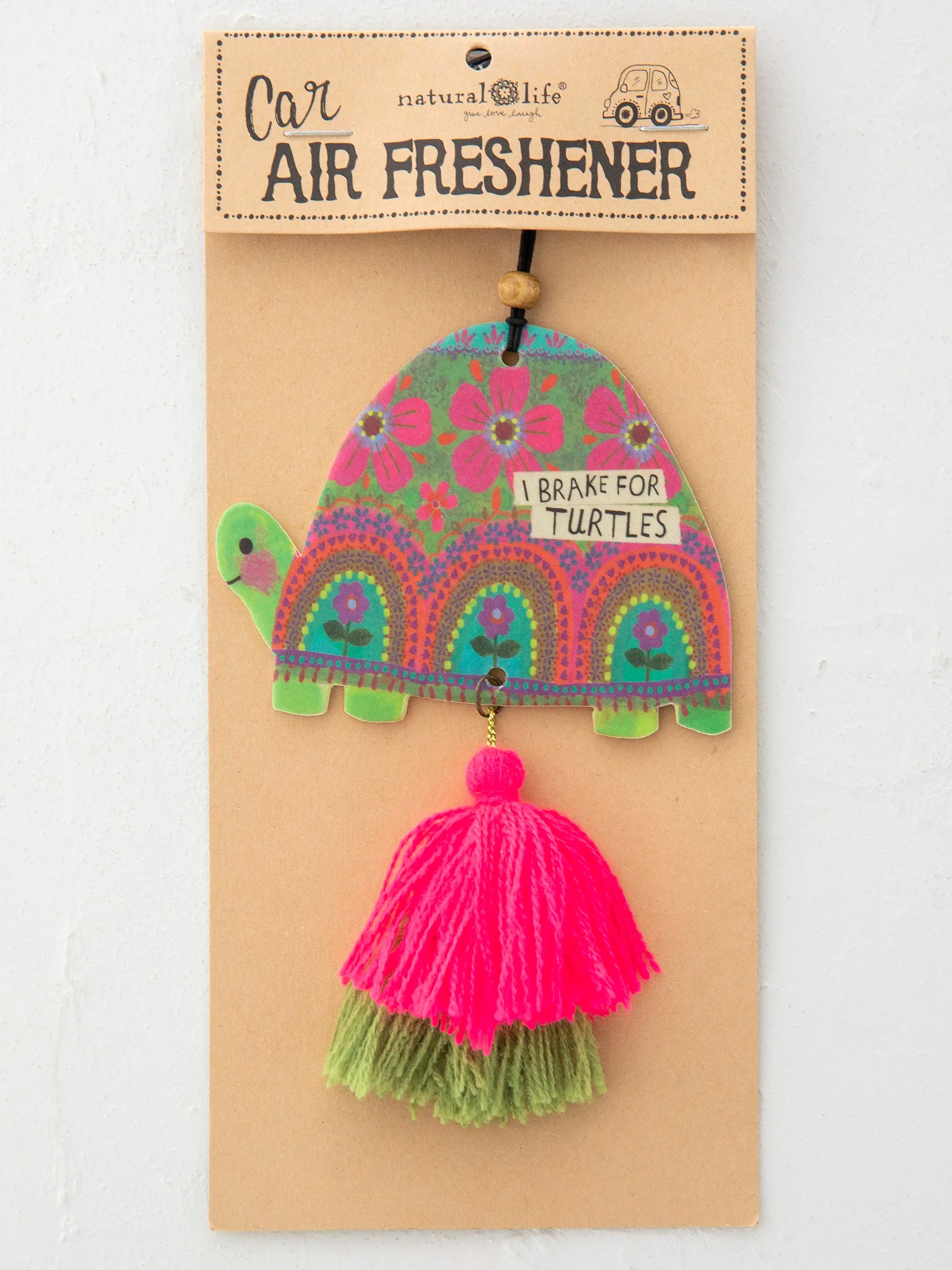 Car Air Freshener - I Brake For Turtles
