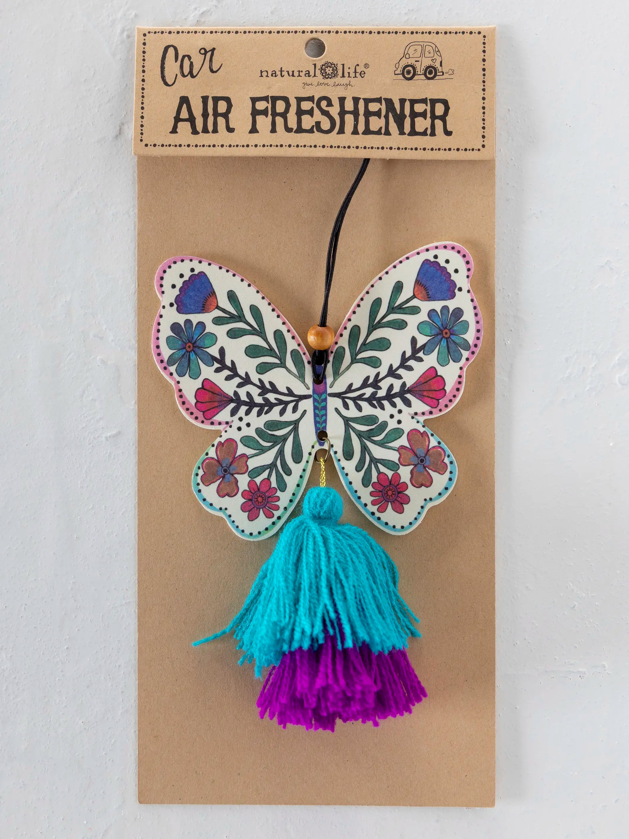Car Air Freshener - Cream Butterfly