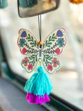 Car Air Freshener - Cream Butterfly