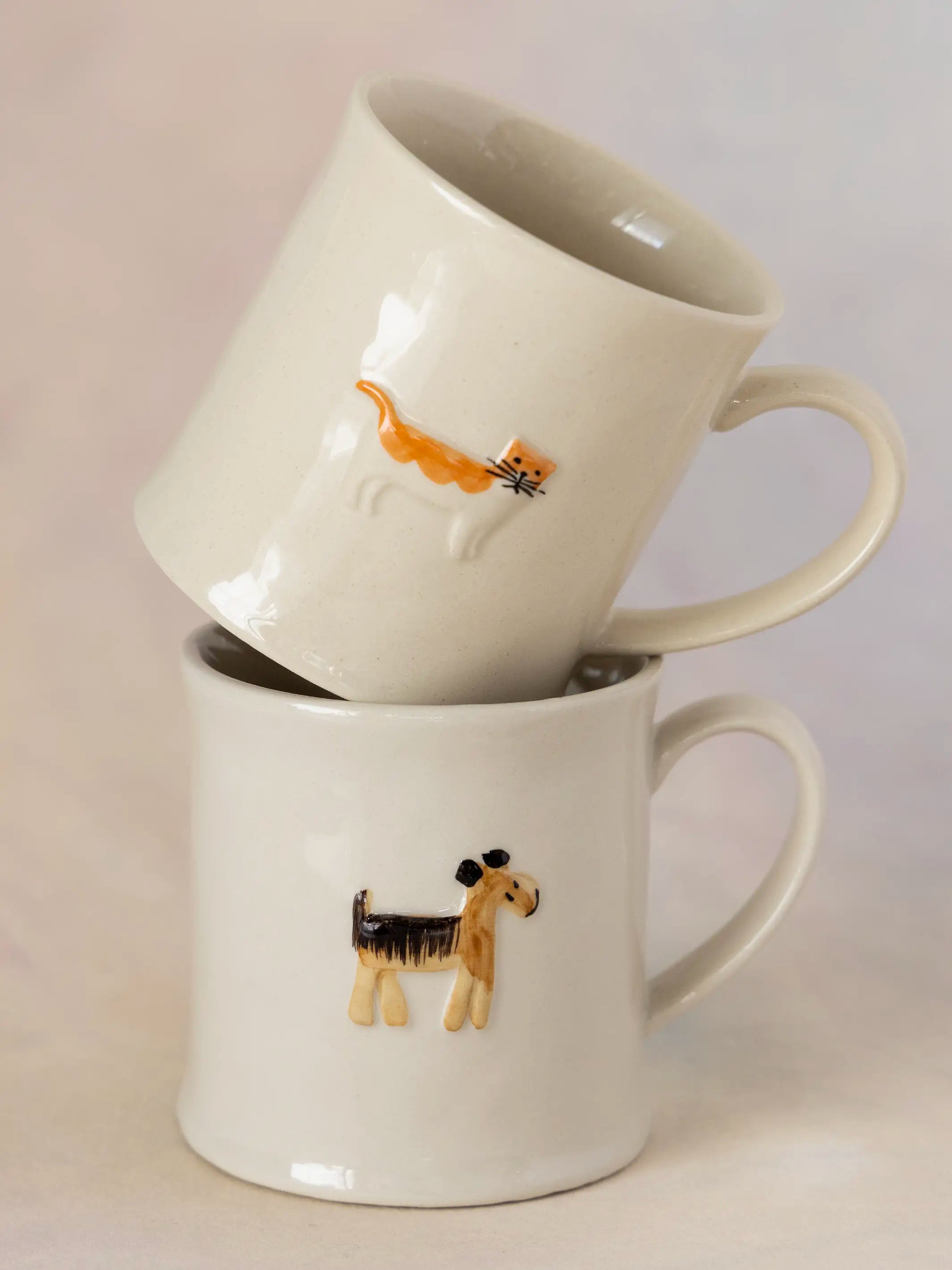 Stoneware Pet Mug - Cat
