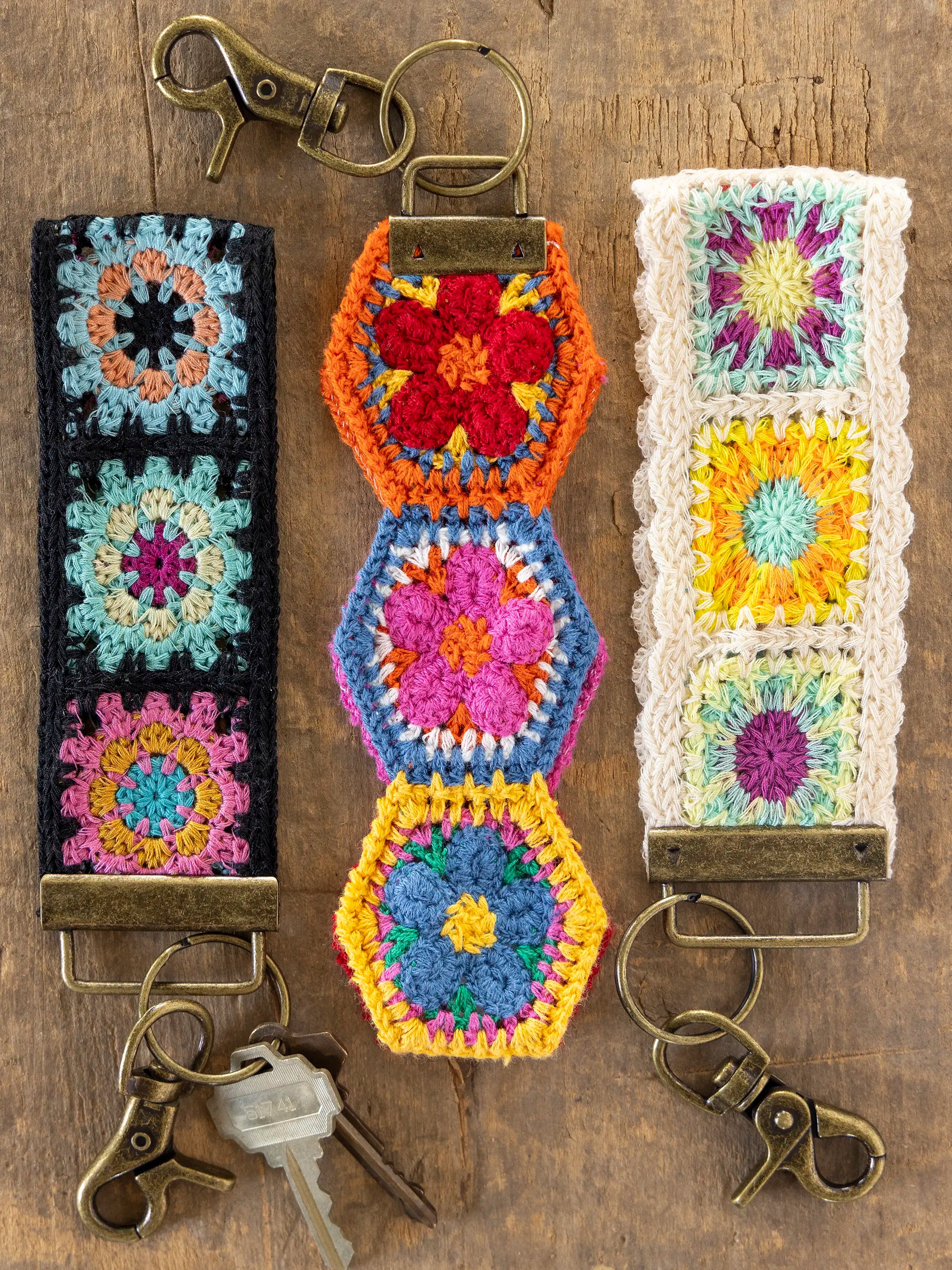 Crochet Key Fob - Cream