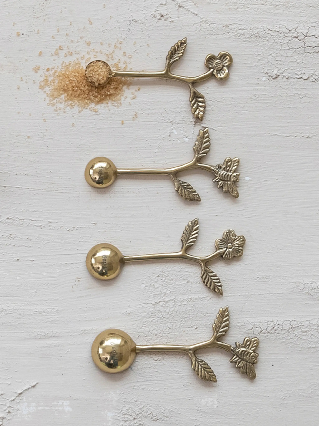 Flower Handle Measuring Spoons, Set of 4