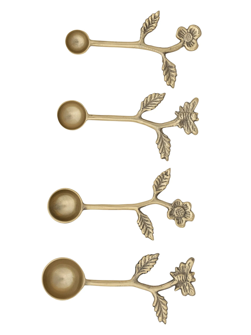 Flower Handle Measuring Spoons, Set of 4