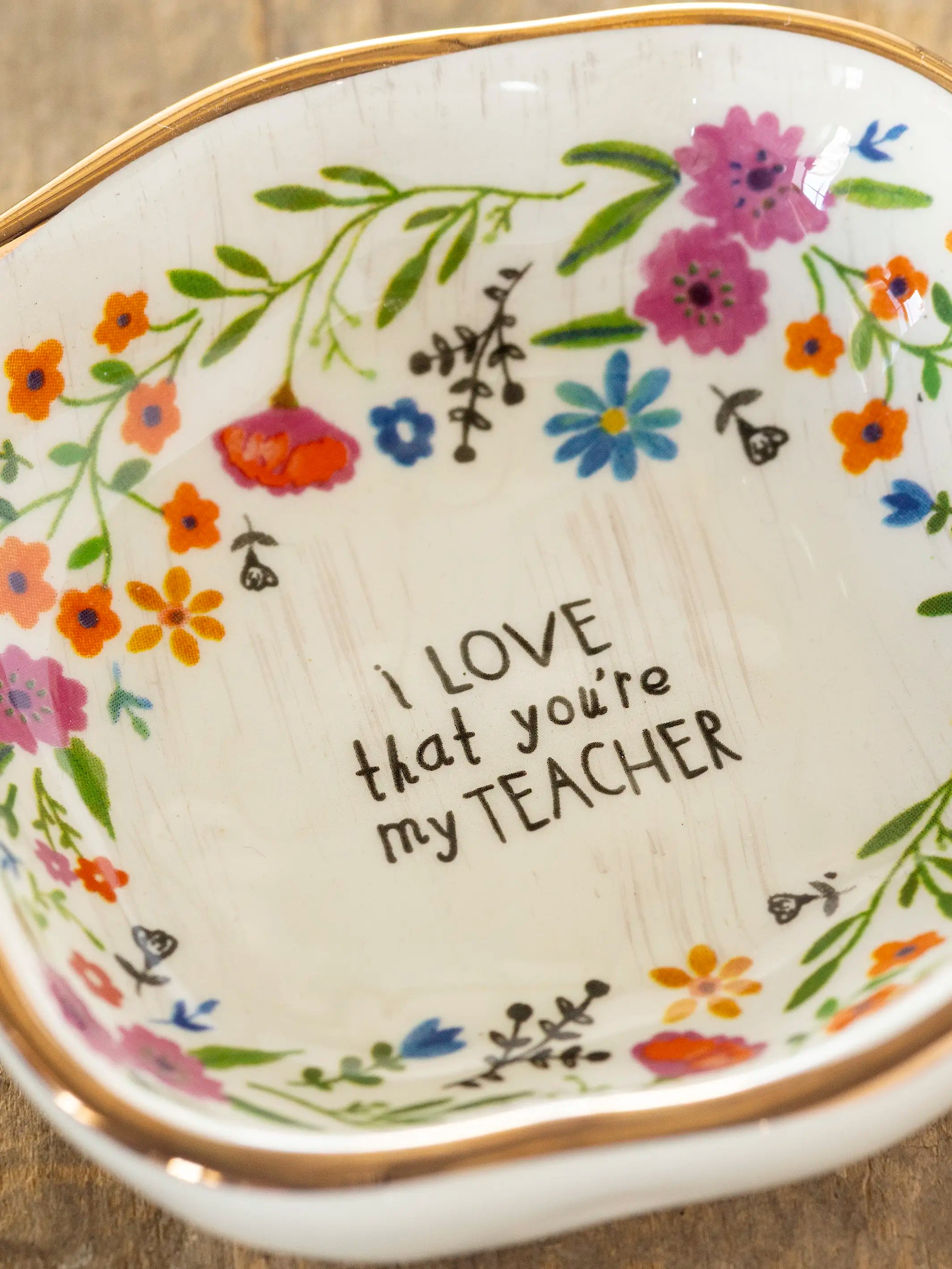 Antiqued Trinket Bowl - Teacher
