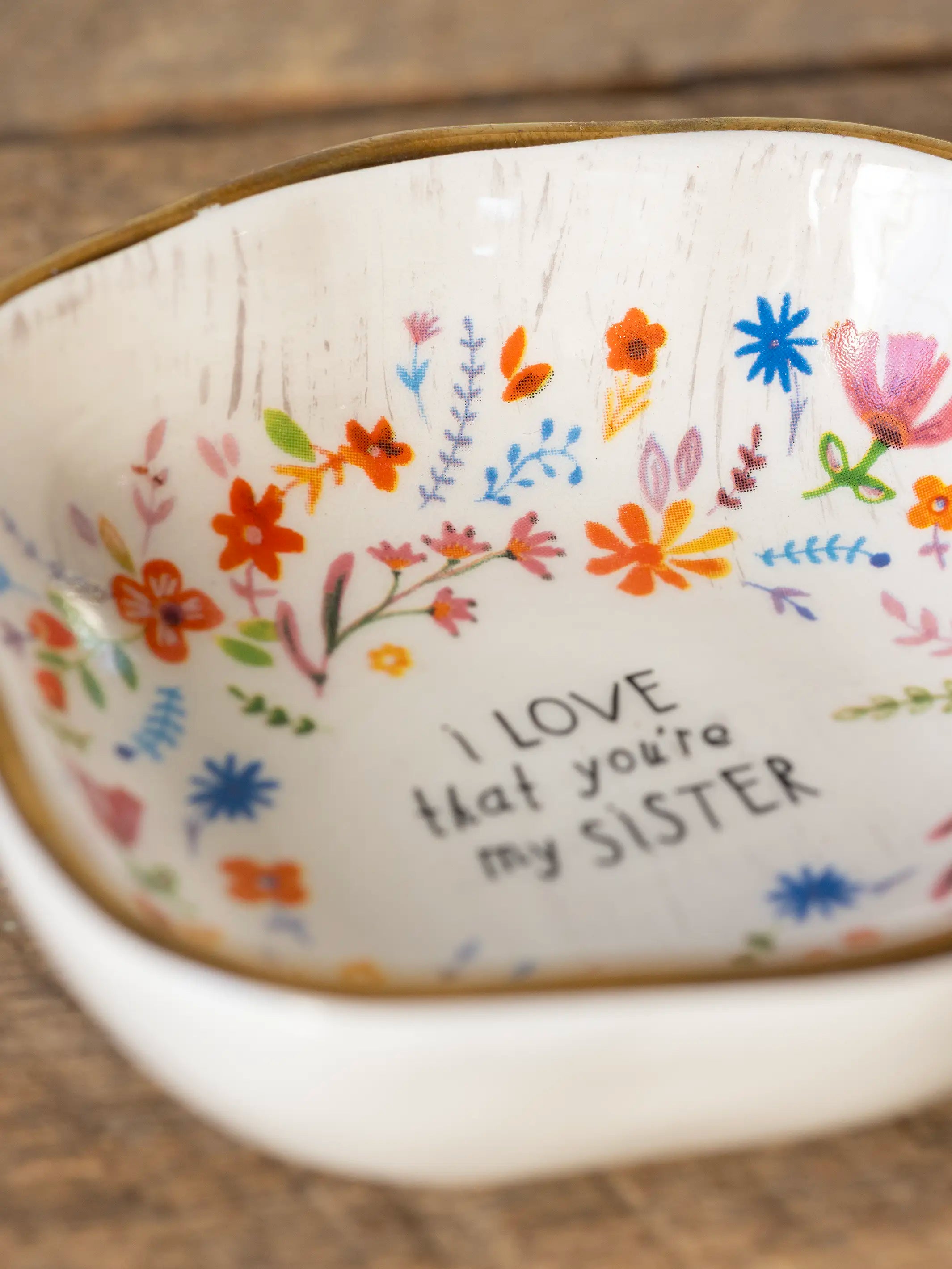 Antiqued Trinket Bowl - Grandma