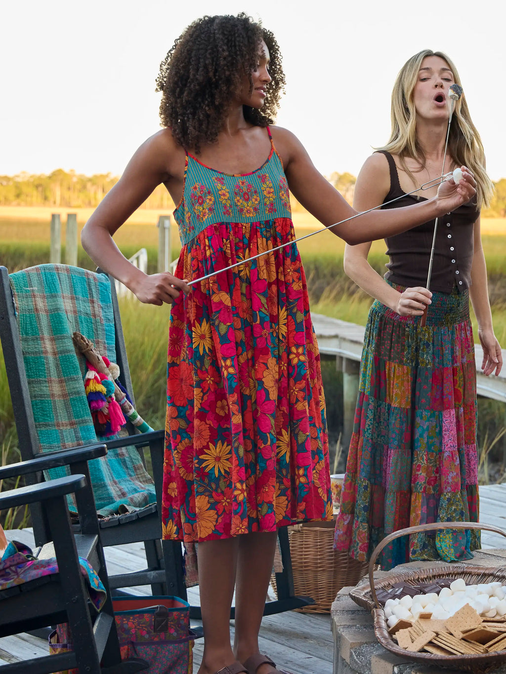 Gigi Midi Dress - Flowerchild Garden