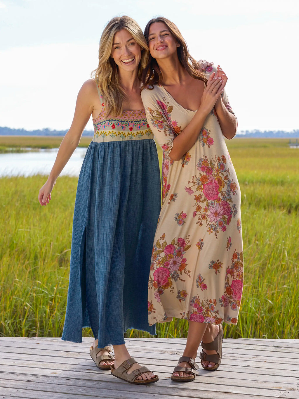 Tricia Embellished Maxi Dress - Slate Blue