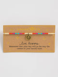 Giving Beaded Bracelet - Live Happy