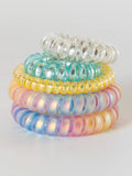 Barcelona Hair Bands, Set of 5 - Rainbow