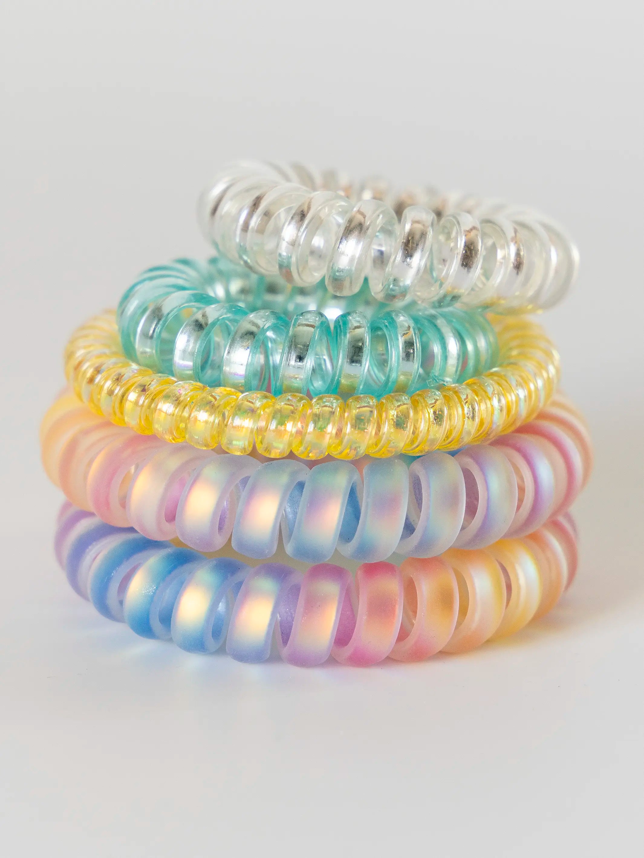Barcelona Hair Bands, Set of 5 - Rainbow