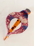 Boho Clip - Fabric Mauve India Vines