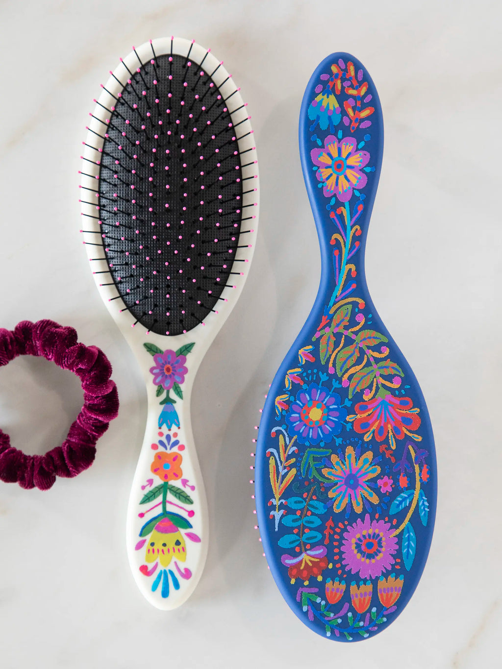 Wet / Dry Detangling Hairbrush - Cream