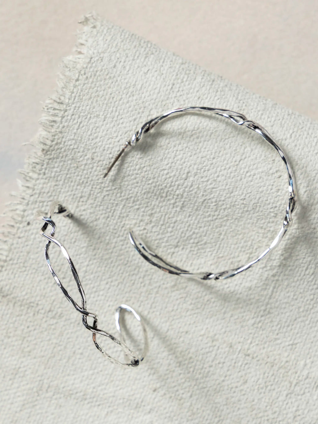 Silver Hoop Earrings