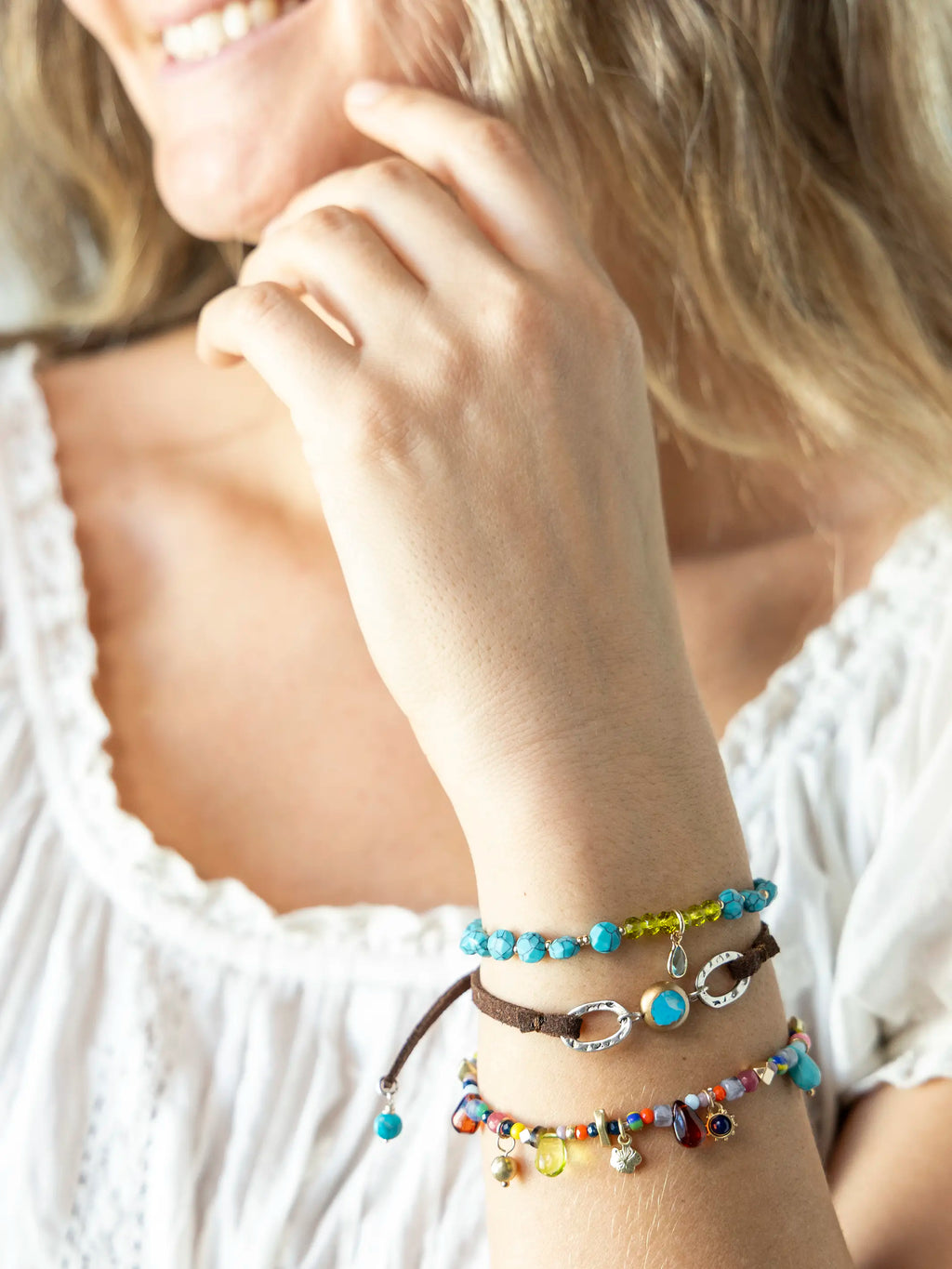 Sunshine Stone Beaded Bracelet