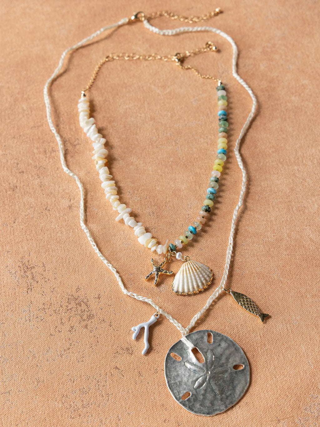 Seaside Layered Necklaces, Set of 2