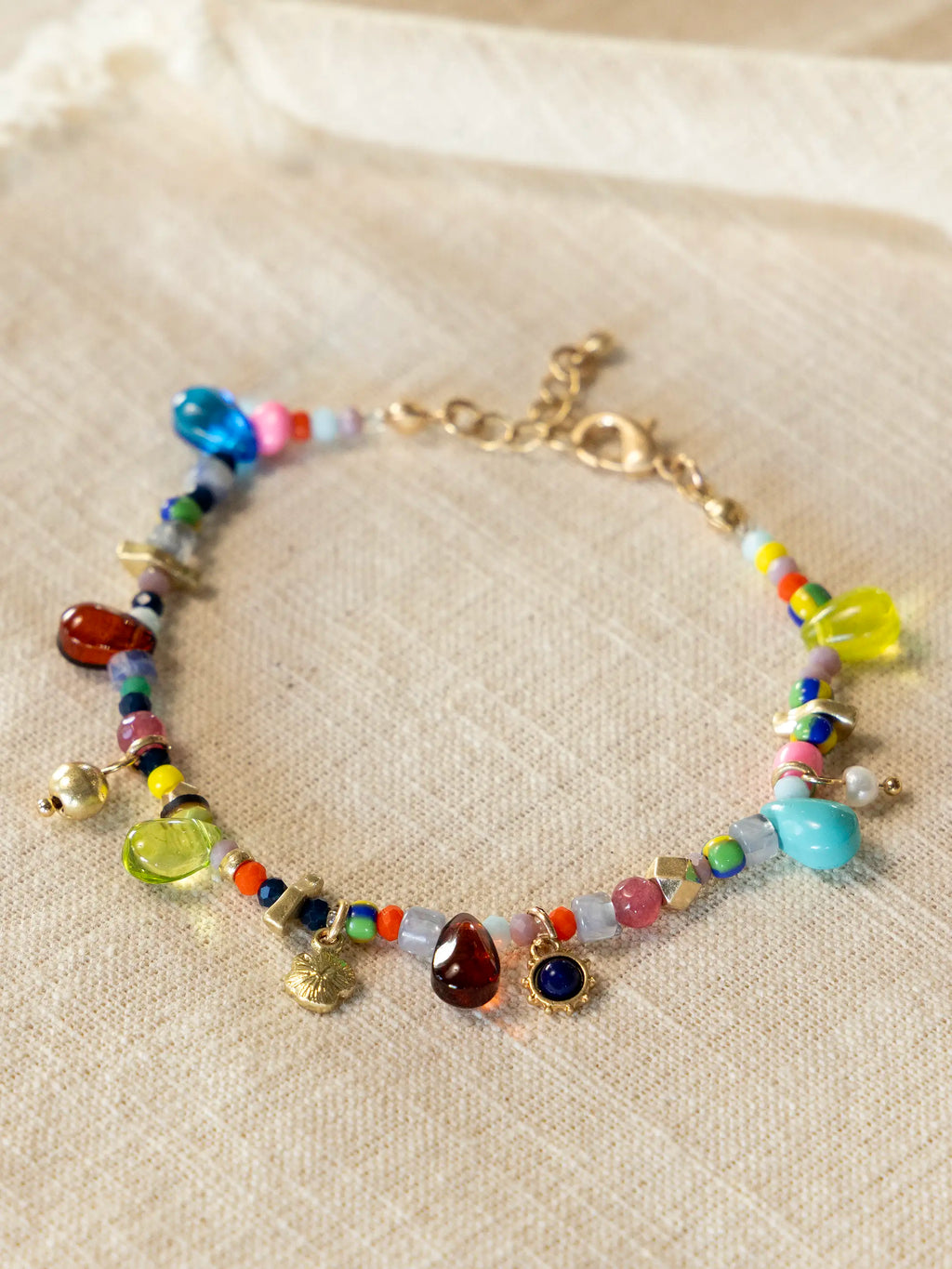 Sunshine Stone Beaded Bracelet