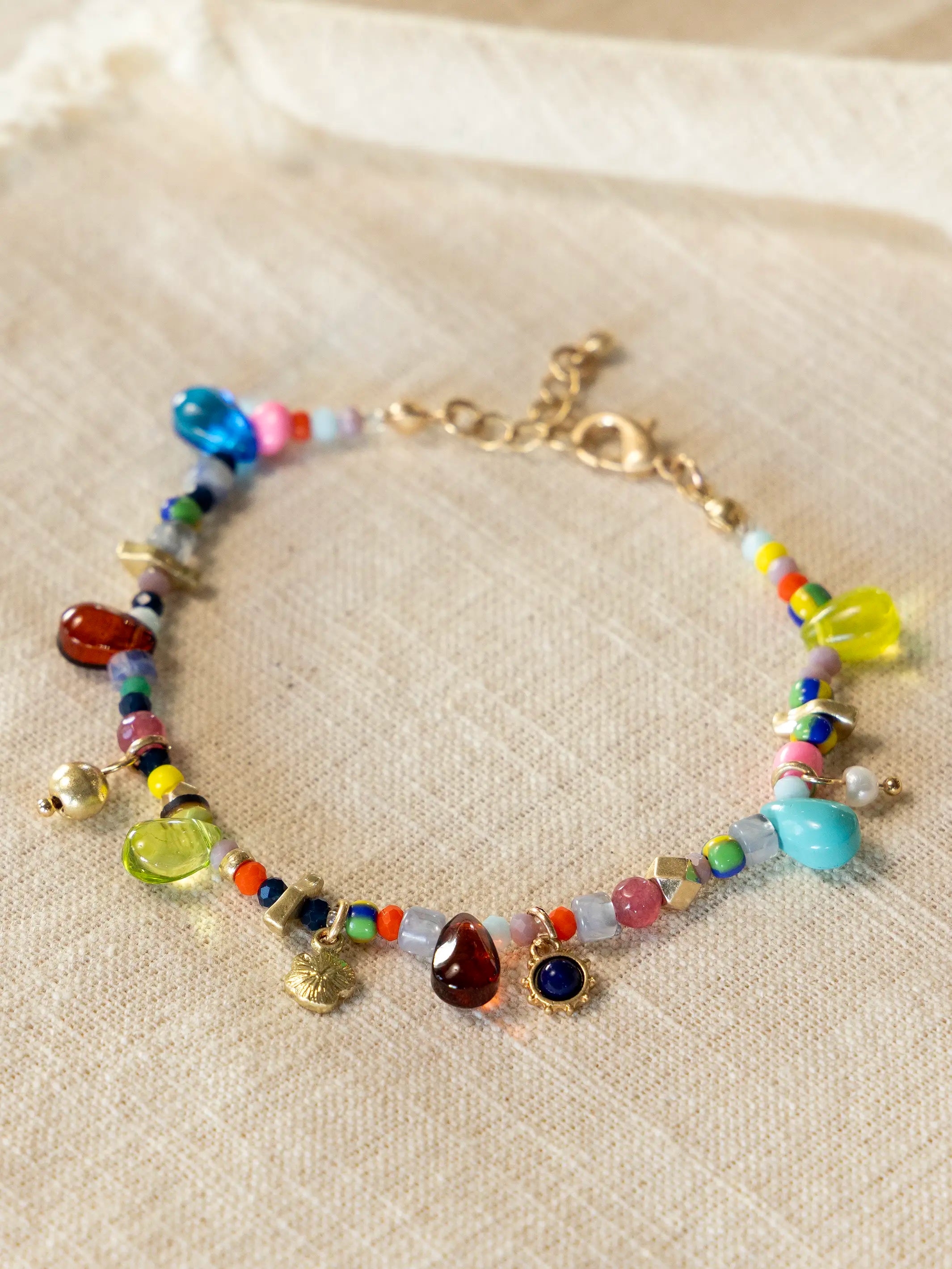 Sunshine Stone Beaded Bracelet