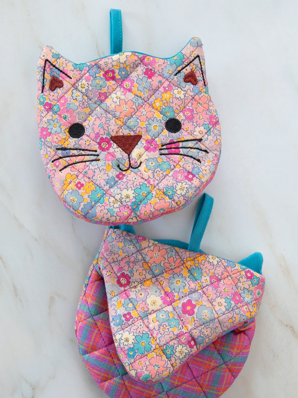 Mini Oven Mitts, Set of 2 - Cat