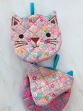 Mini Oven Mitts, Set of 2 - Cat