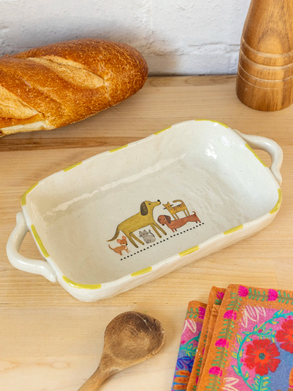 Mini Stoneware Baking Dish - Pets