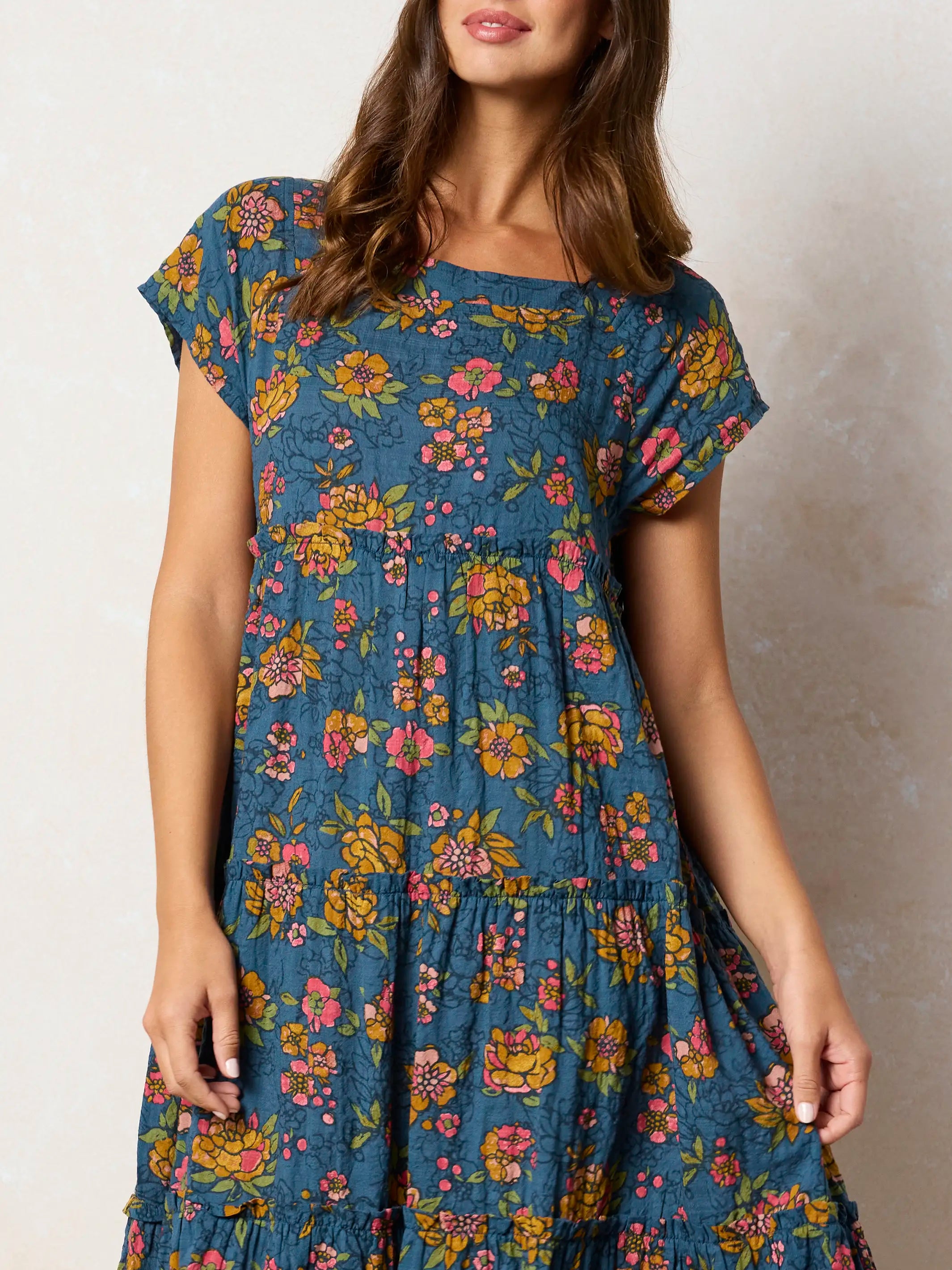 Berkley Maxi Dress -  Riviera Batik Blue