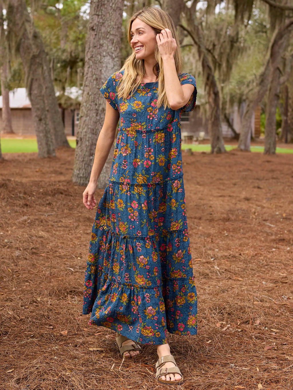 Berkley Maxi Dress -  Riviera Batik Blue