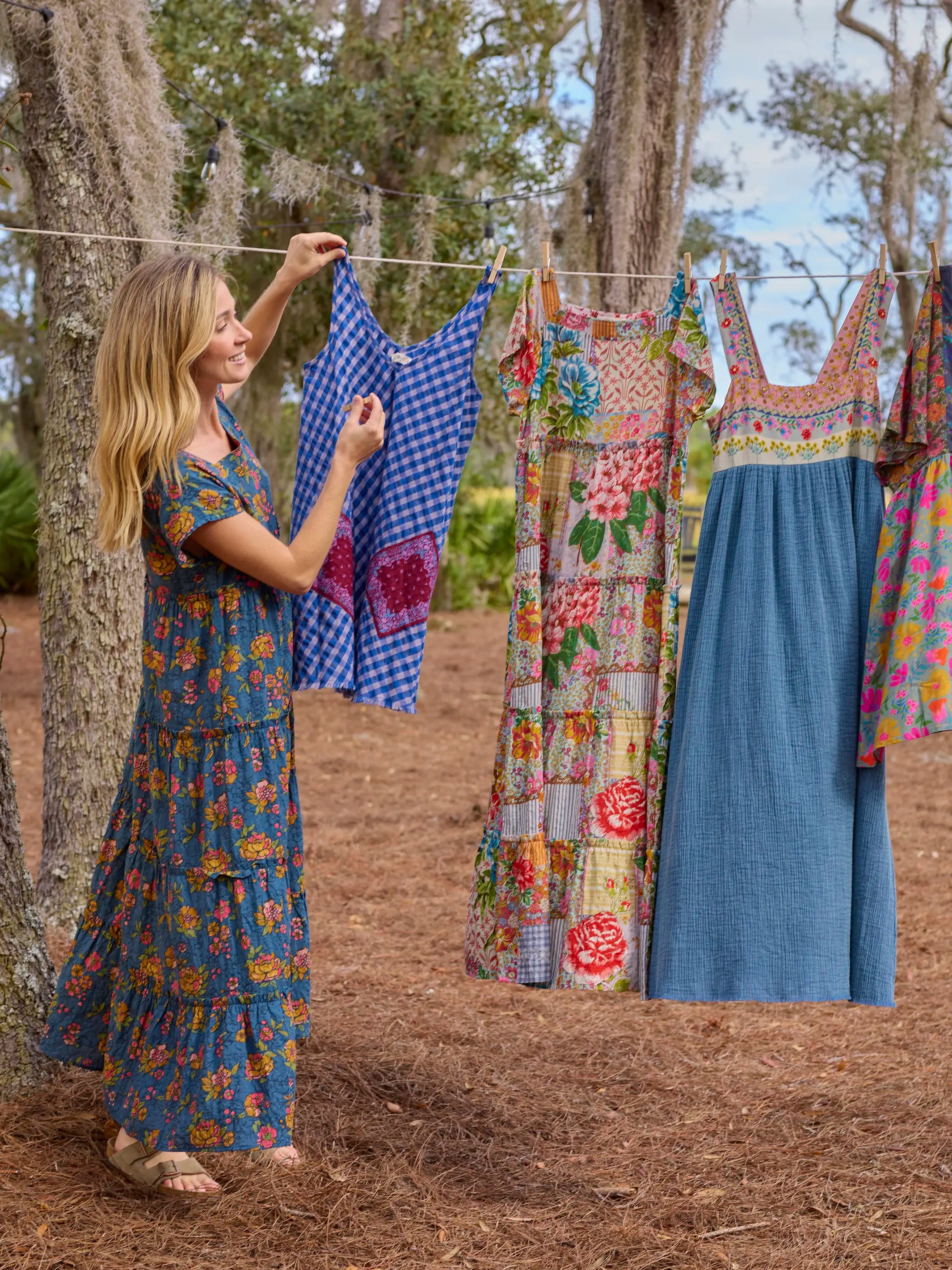 Berkley Maxi Dress -  Riviera Batik Blue
