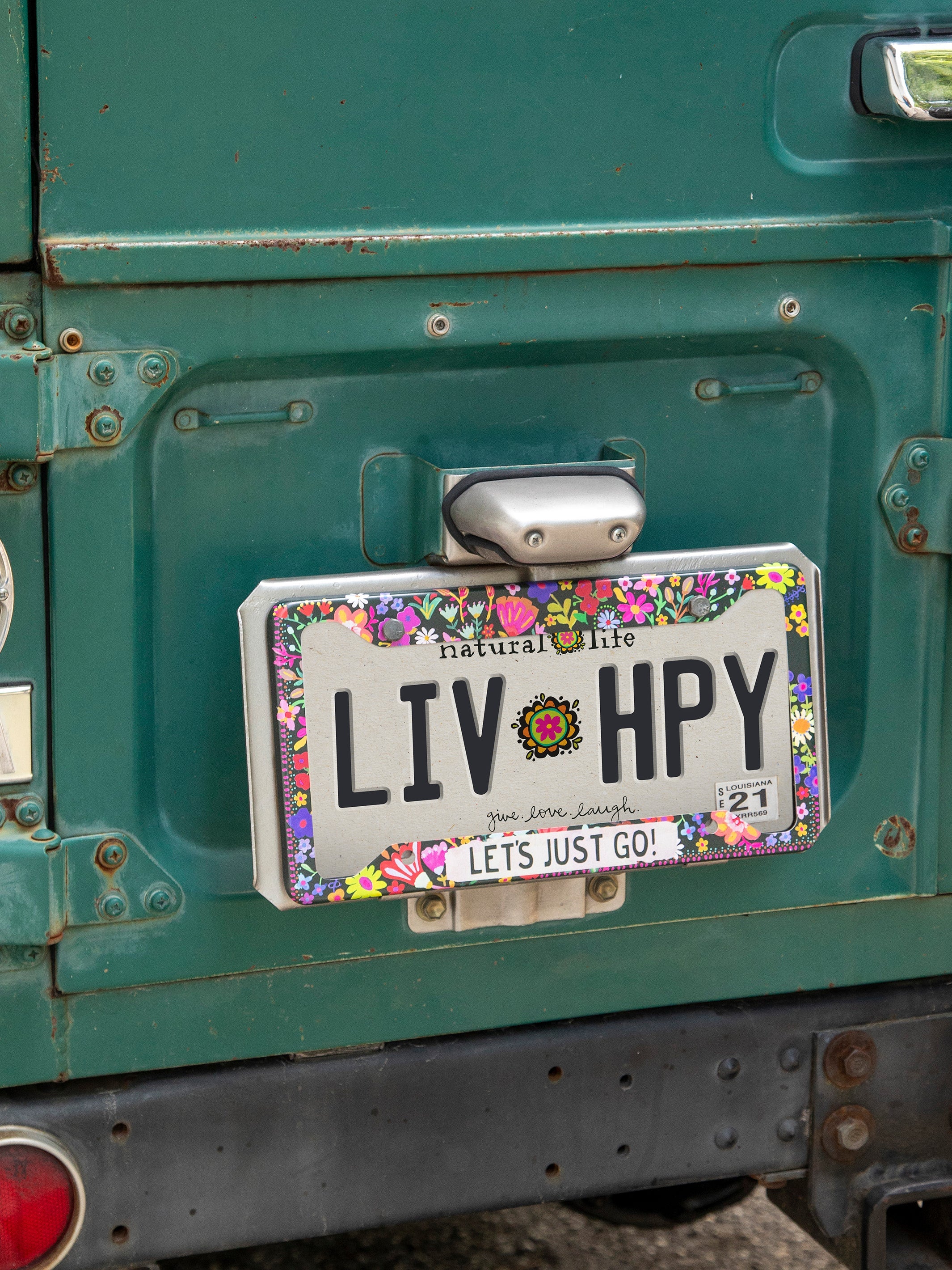 License Plate Frame - Let's Just Go