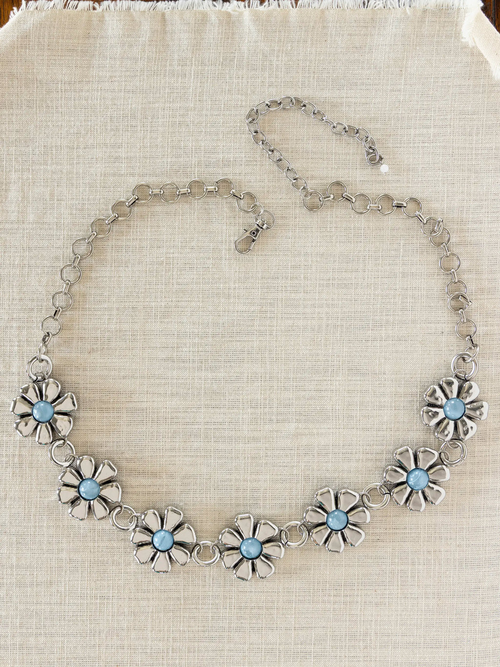 Daisy Chain Belt - Silver