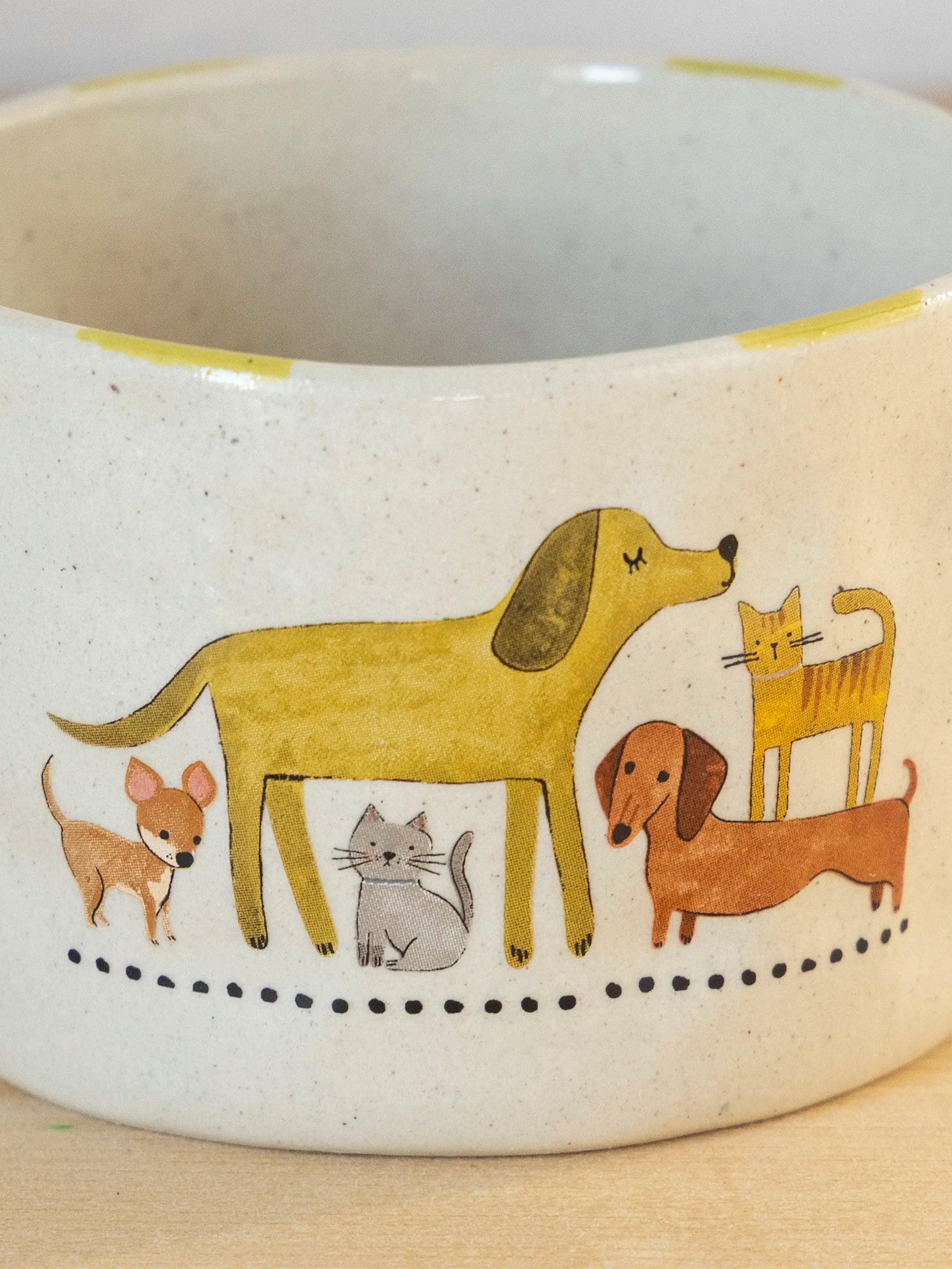 Stoneware Folk Mug - Pets
