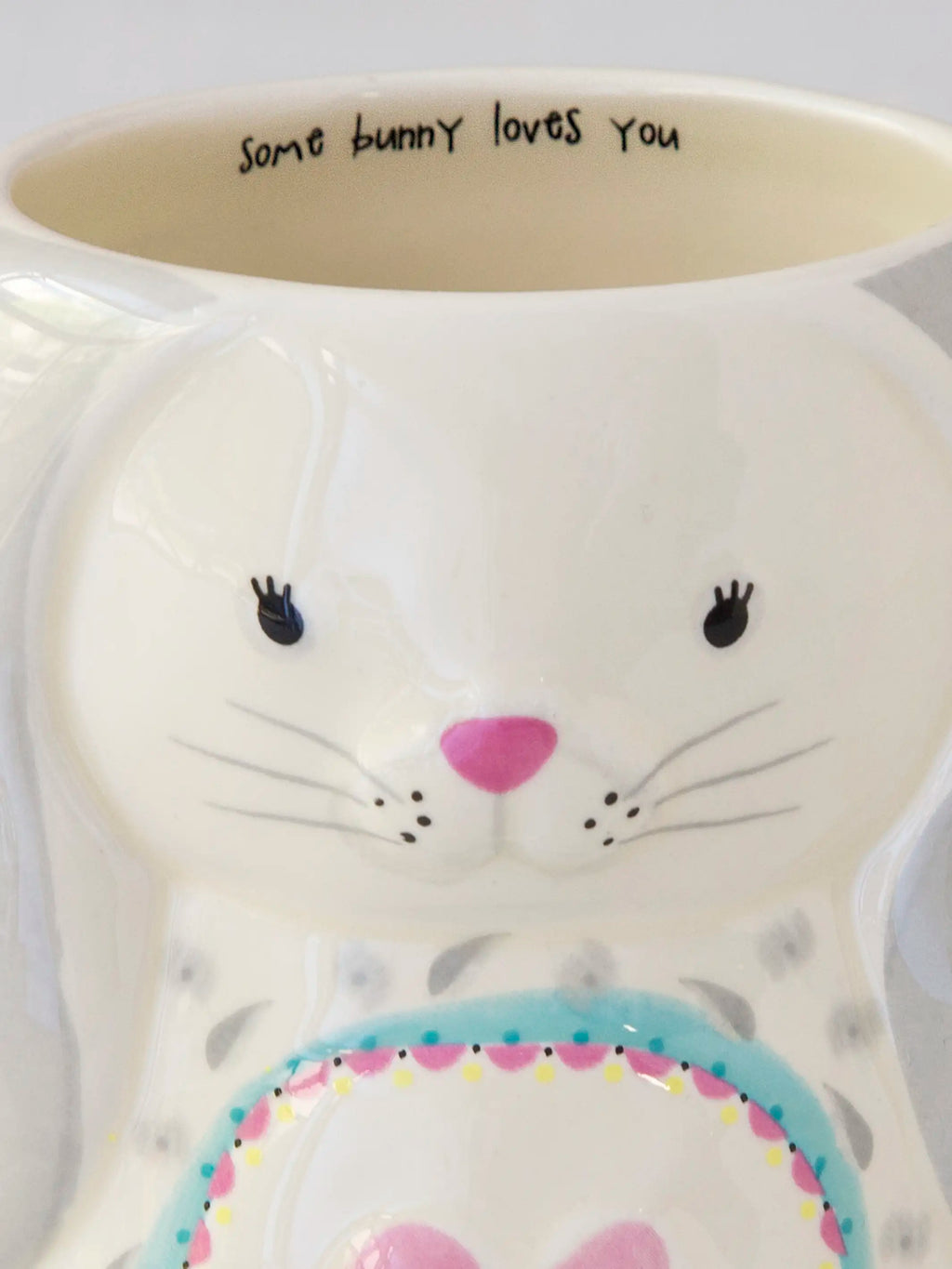 Folk Art Coffee Mug - Bonnie The Bunny