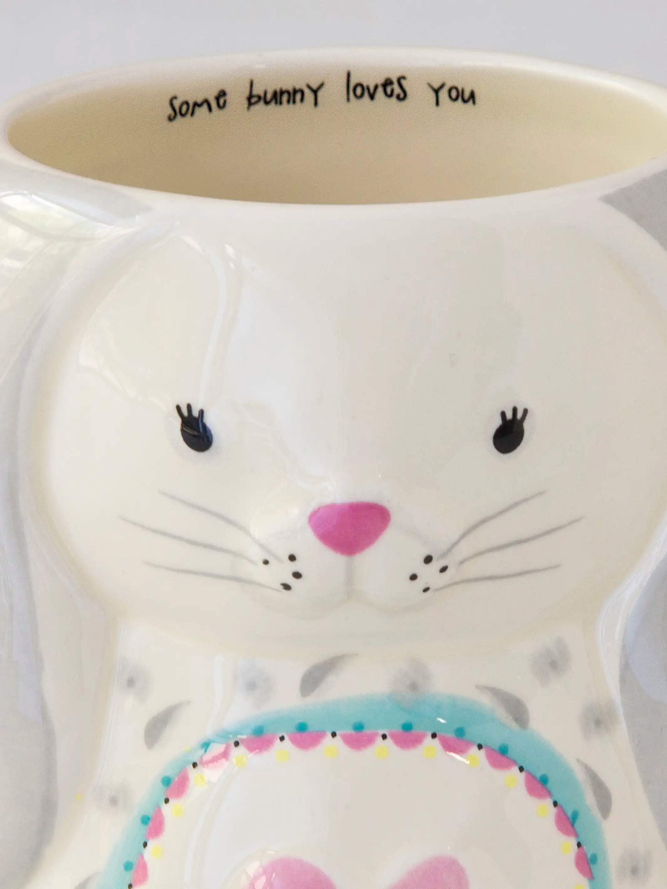 Folk Art Coffee Mug - Bonnie The Bunny