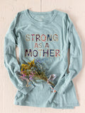 Applique Hang Around Cotton Tunic - Strong As A Mother