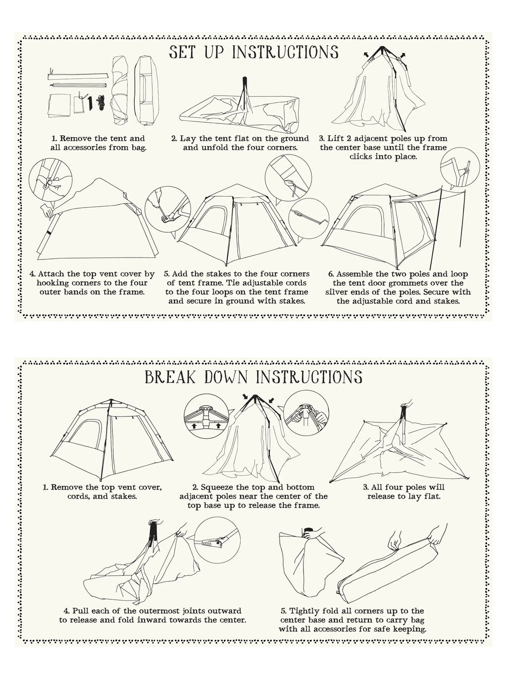 Live Happy Camping Tent - Lush Lilies Plum