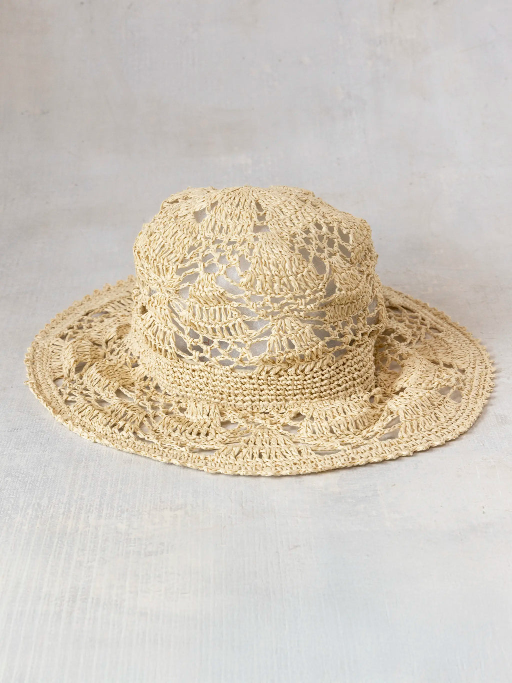 Open Weave Crochet Hat