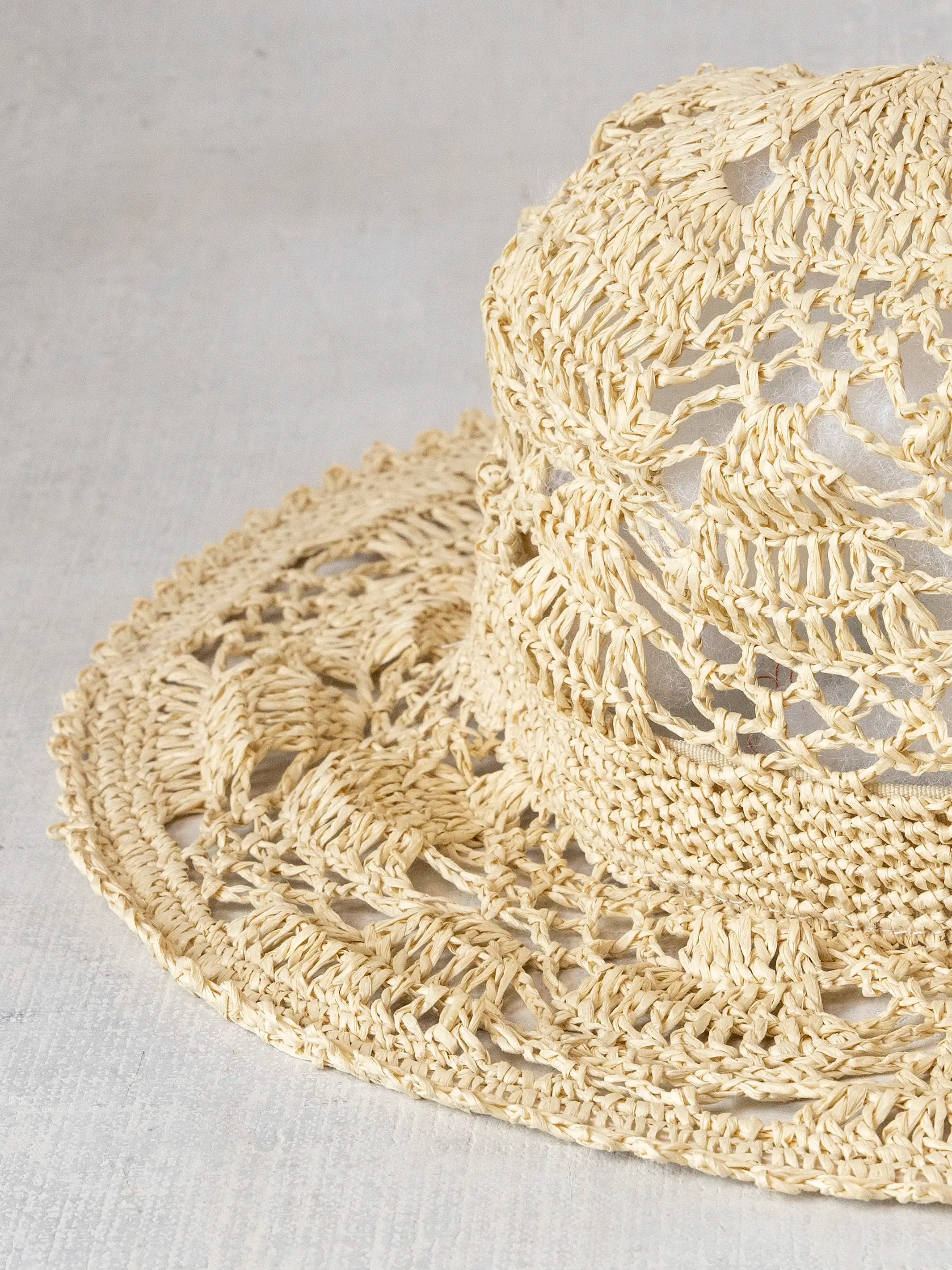 Open Weave Crochet Hat
