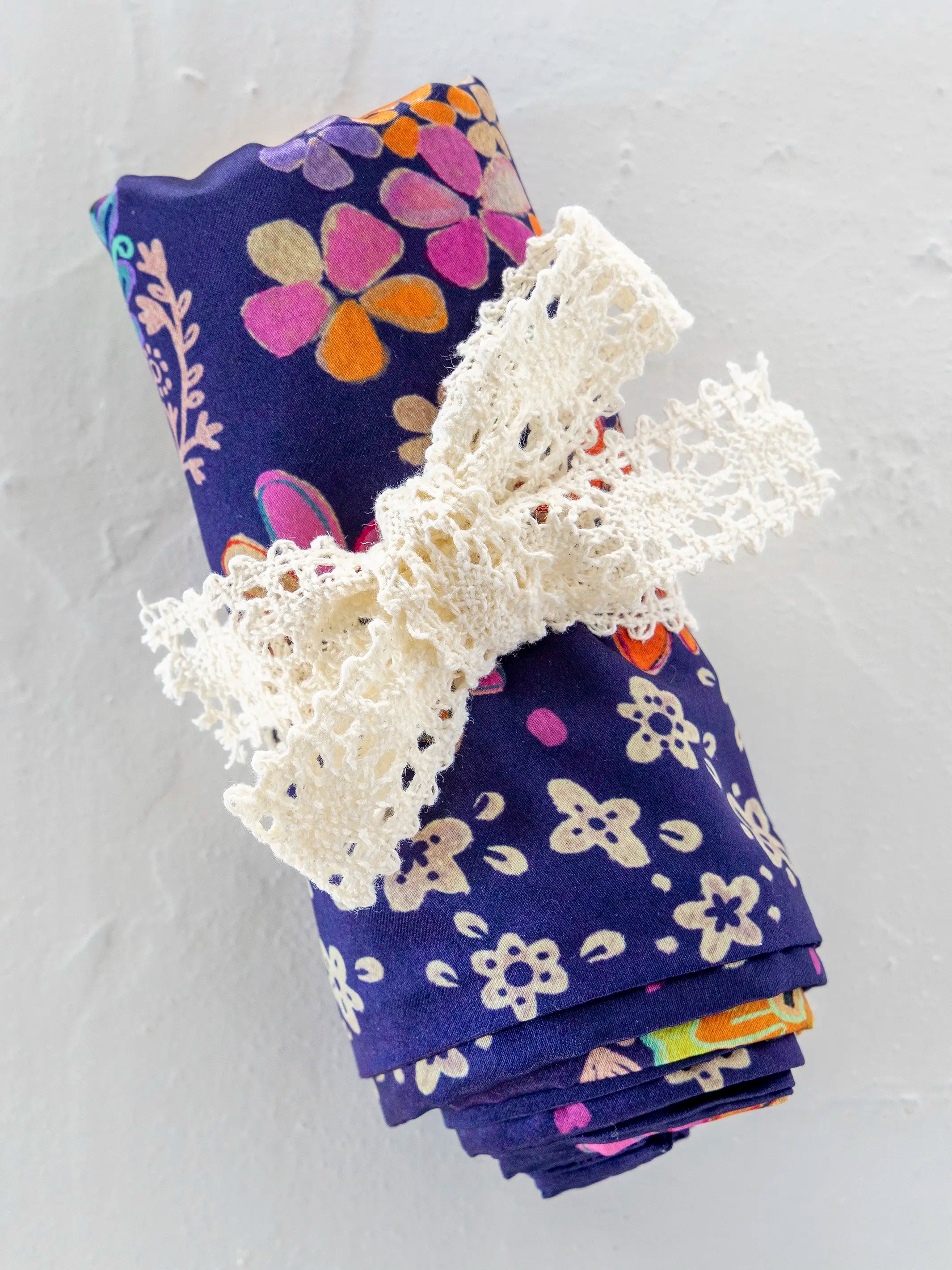 Satin Pillowcase - Tropic Bandana Navy