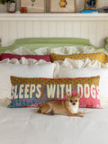 Tufted Lumbar Pillow - Sleeps With Dogs