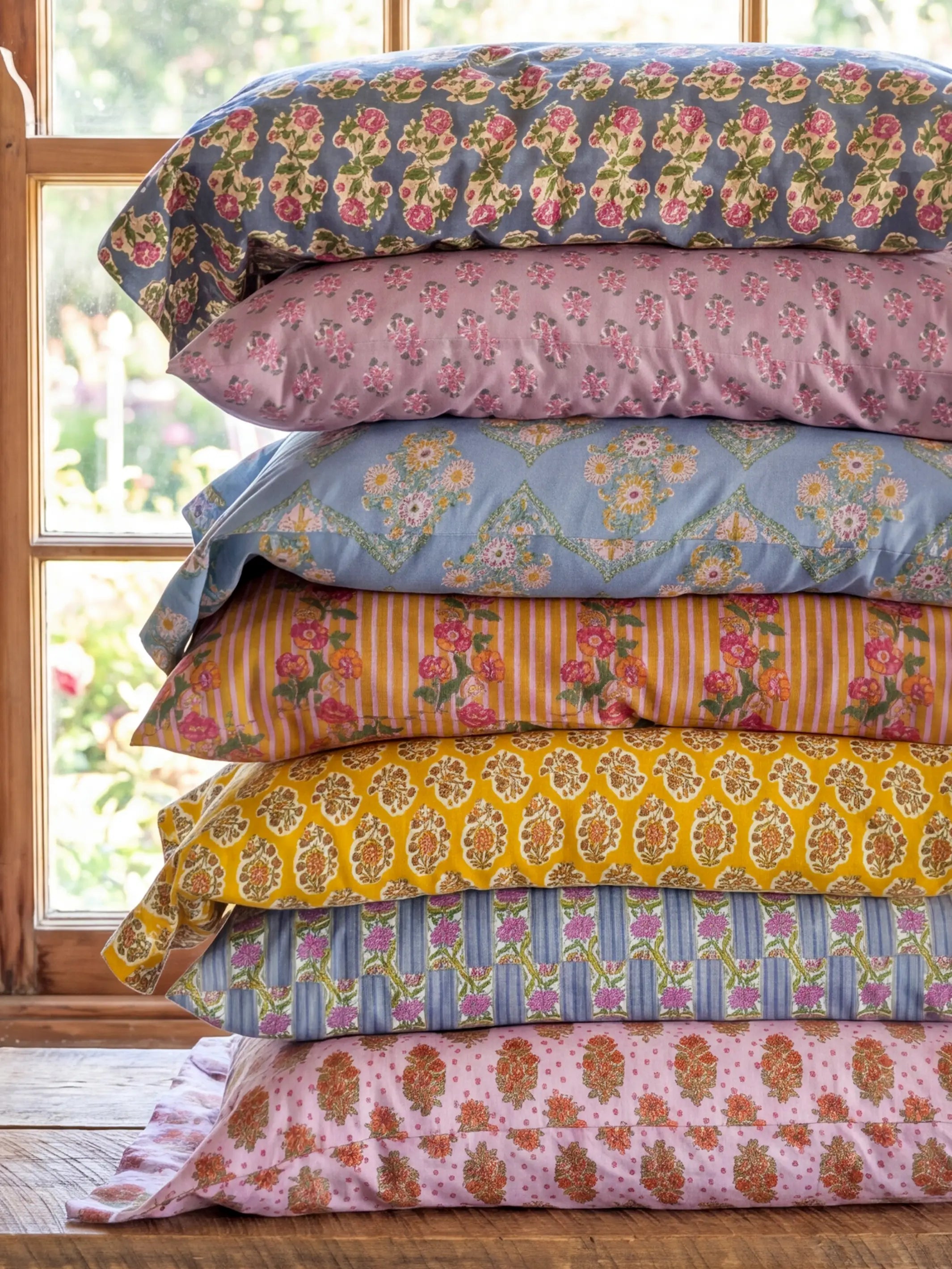 Mix & Match Cotton Pillowcase, Single - Rust Polka Dot