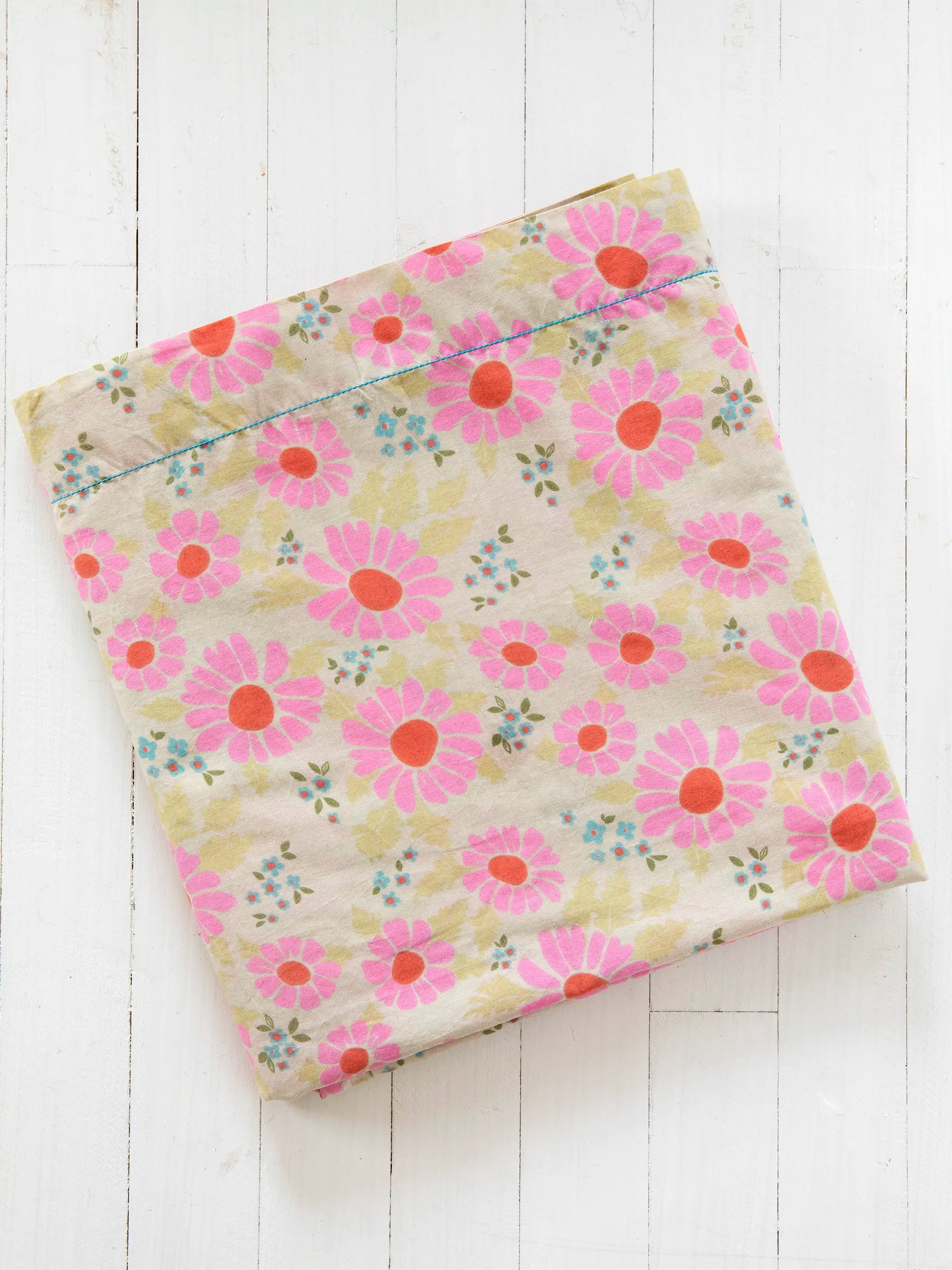 Mix & Match Cotton Flat Sheet - Vintage Zinnia