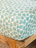 Mix & Match Cotton Fitted Sheet - Cream Folk Ditsy